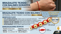 Brazalete Tejido Rojo