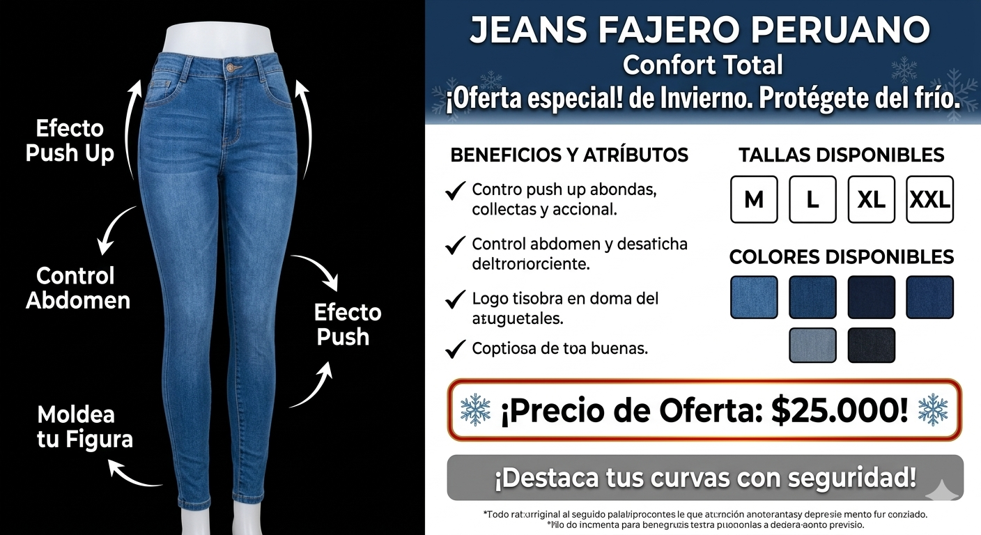 Jeans Fajero levanta gluteos