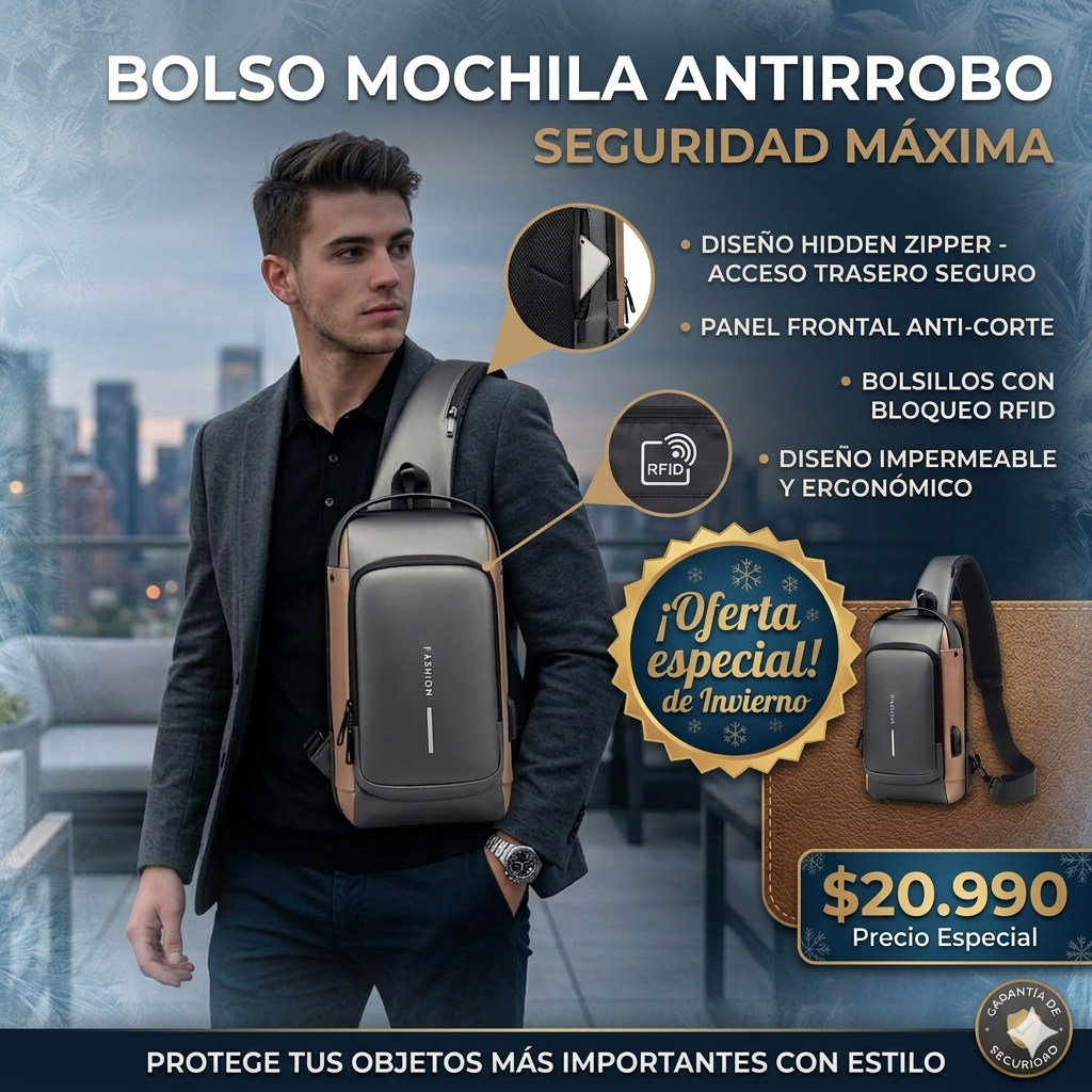 Bolso Mochila Antirobo