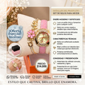 Set Reloj Mujer con Pulseras Elegantes