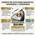 Asiento de Auto para Mascotas
